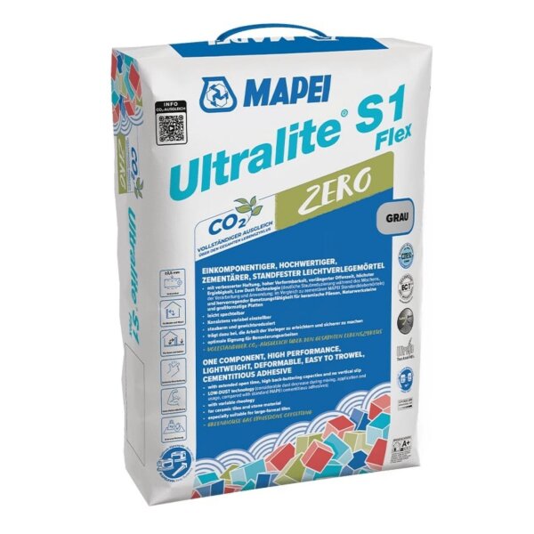 MAPEI® ULTRALITE S1 FLEX ZERO Leichtflexklebemörtel GRAU 15 kg